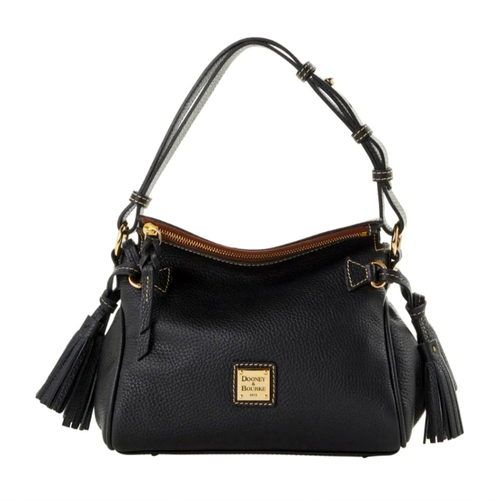 Dooney & Bourke Pebble Grain Tassel Shoulder Bag NWT